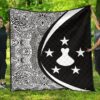 Austral Islands Flag Polynesian Premium Quilt  Circle Style  J2  Quilt